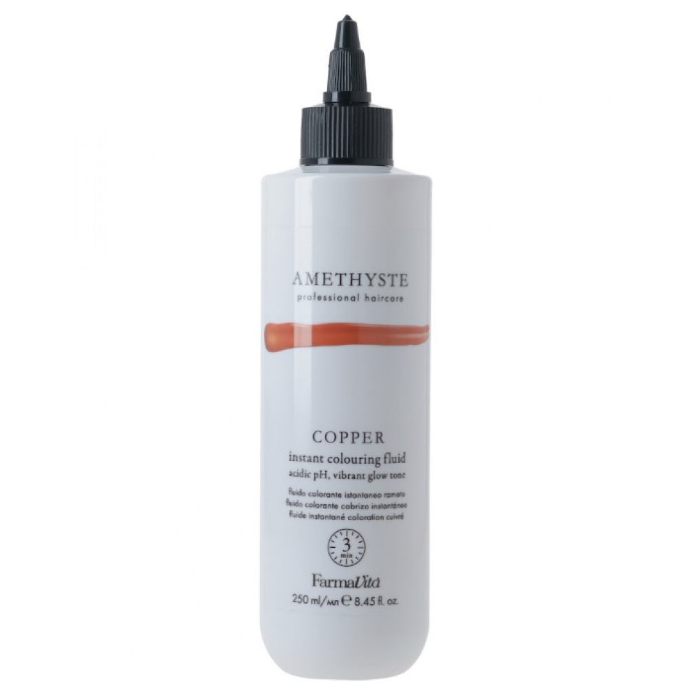 FARMAVITA AMETHYSTE COPPER - Instant Colouring Fluid Жидкость для мгновенного окрашивания волос в медные оттенки 250ml