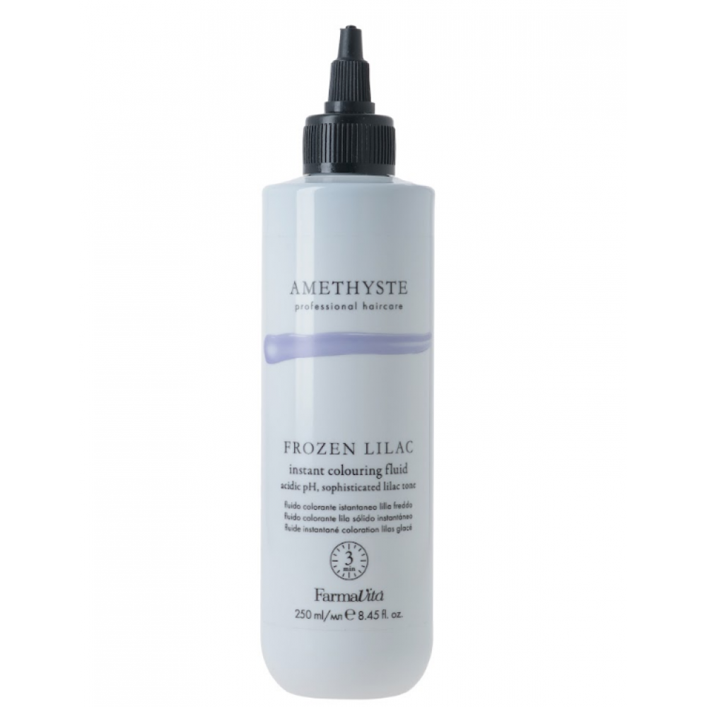 FARMAVITA AMETHYSTE FROZEN LILAC - Instant Colouring Fluid Жидкость для мгновенного окрашивания волос в сиреневые оттенки и нейтрализации желтых оттенков 250ml