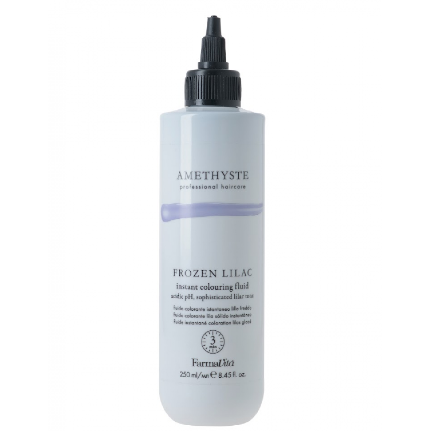 FARMAVITA AMETHYSTE FROZEN LILAC - Instant Colouring Fluid Жидкость для мгновенного окрашивания волос в сиреневые оттенки и нейтрализации желтых оттенков 250ml НФ-00028972