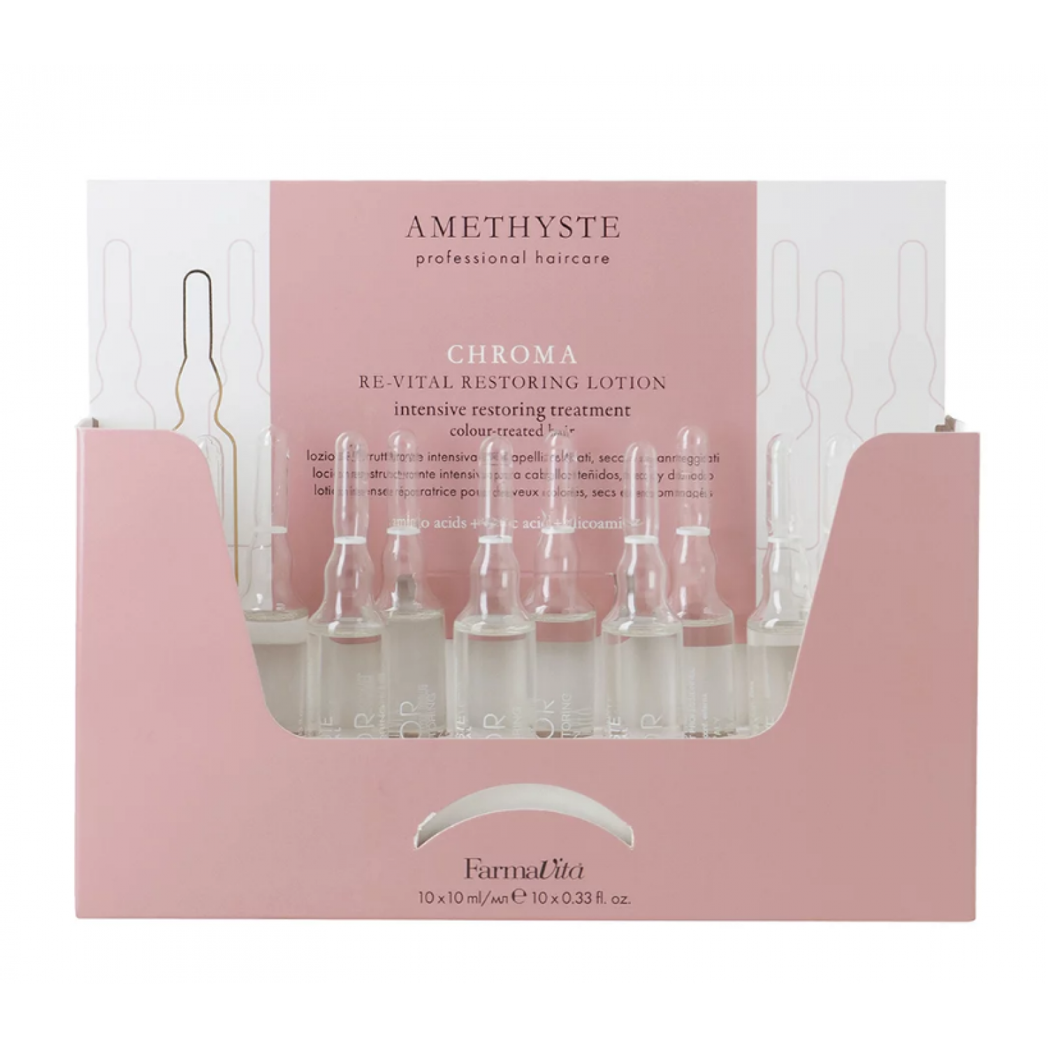 FARMAVITA AMETHYSTE CHROMA Re-Vital Restoring Lotion Лосьон для окрашенных волос 10x10ml НФ-00028946