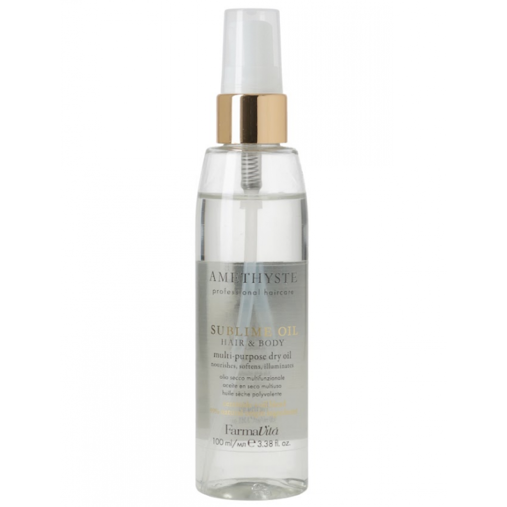 FARMAVITA AMETHYSTE Sublime Oil Hair & Body Multi-Purpose Dry Oil Многоцелевое масло для волос и тела 100 ml