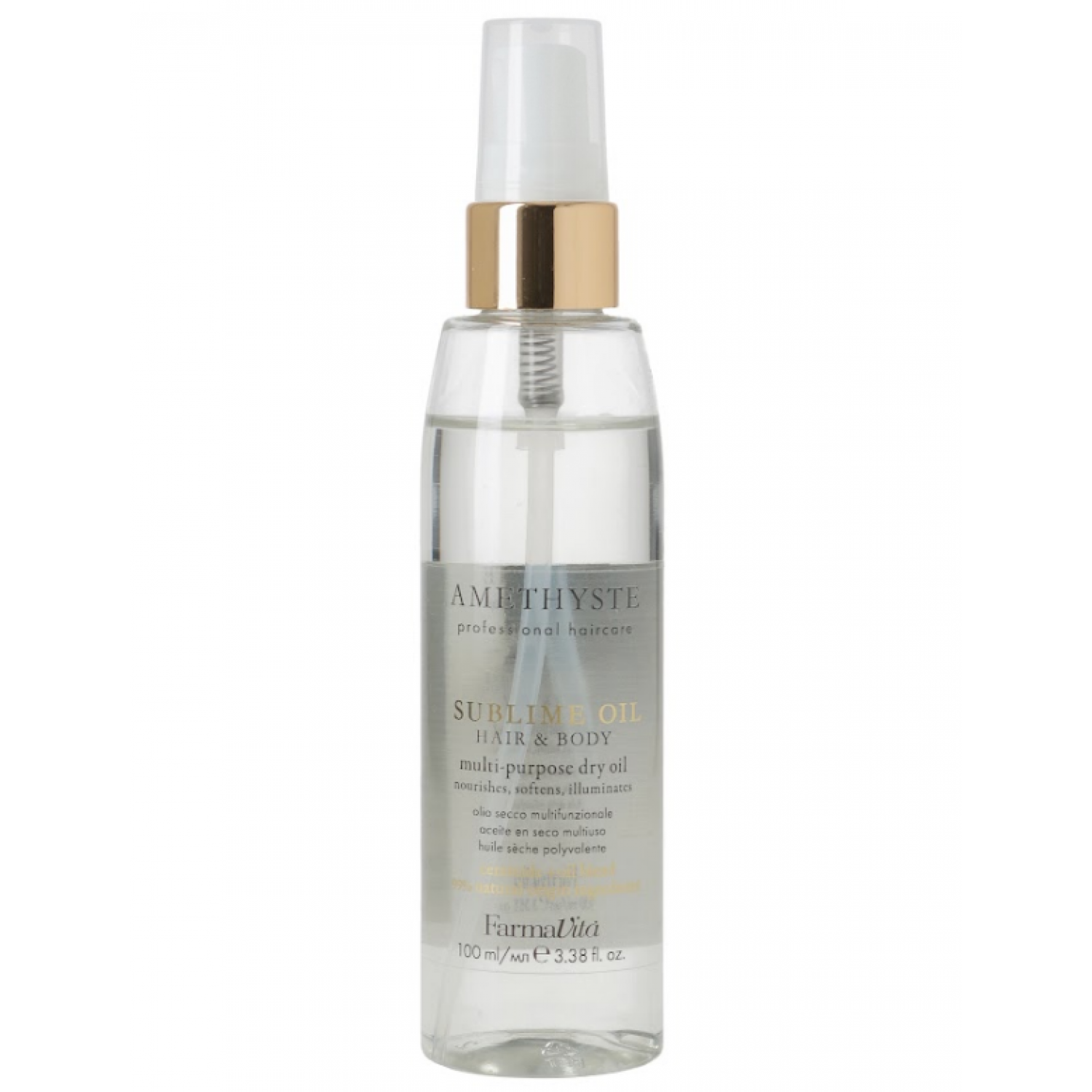 FARMAVITA AMETHYSTE Sublime Oil Hair & Body Multi-Purpose Dry Oil Многоцелевое масло для волос и тела 100 ml НФ-00028957