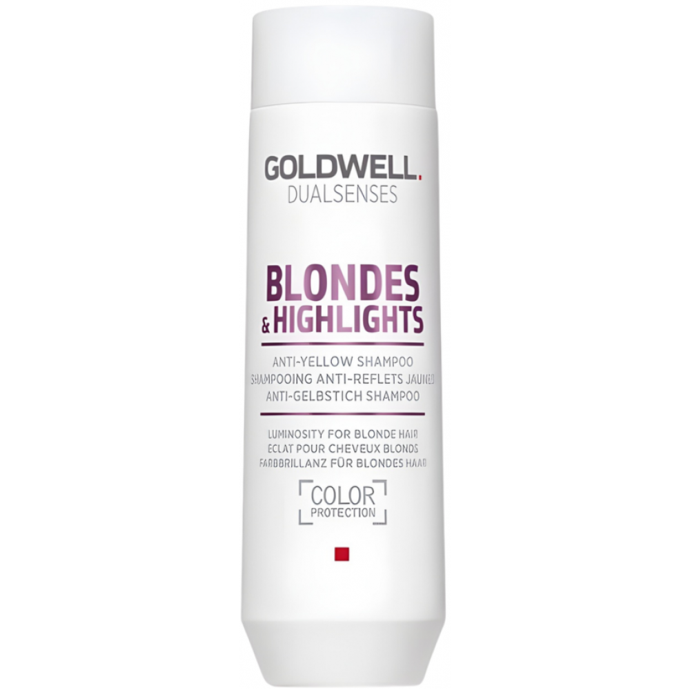 Goldwell Шампунь DSN Blondes&Highlights против желтизны для осветленных волос, 100 мл