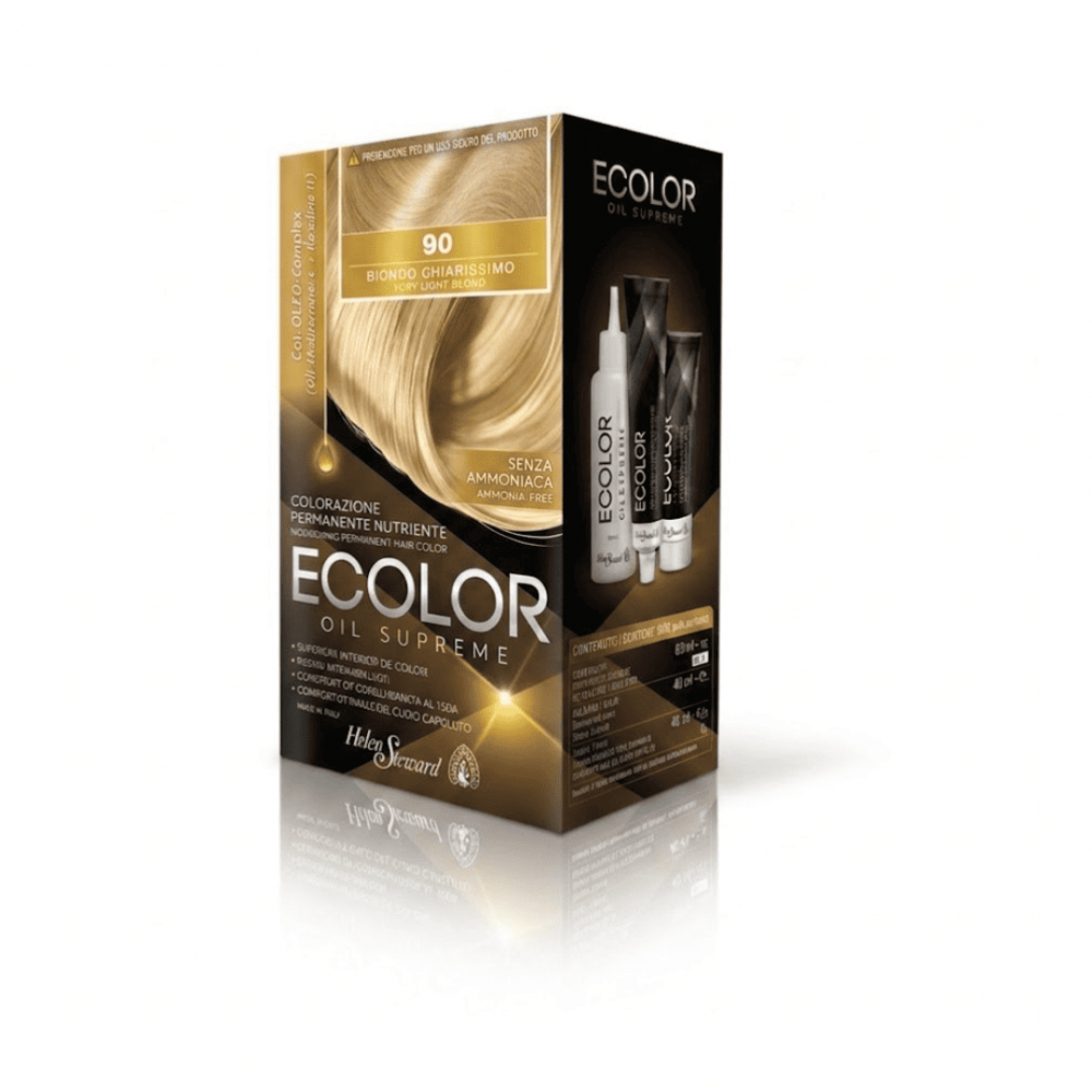 Helen Seward Набір для фарбування волосся в домашніх умовах Ecolor Oil Supreme 90 світлий блонд інтенсивний 160 мл