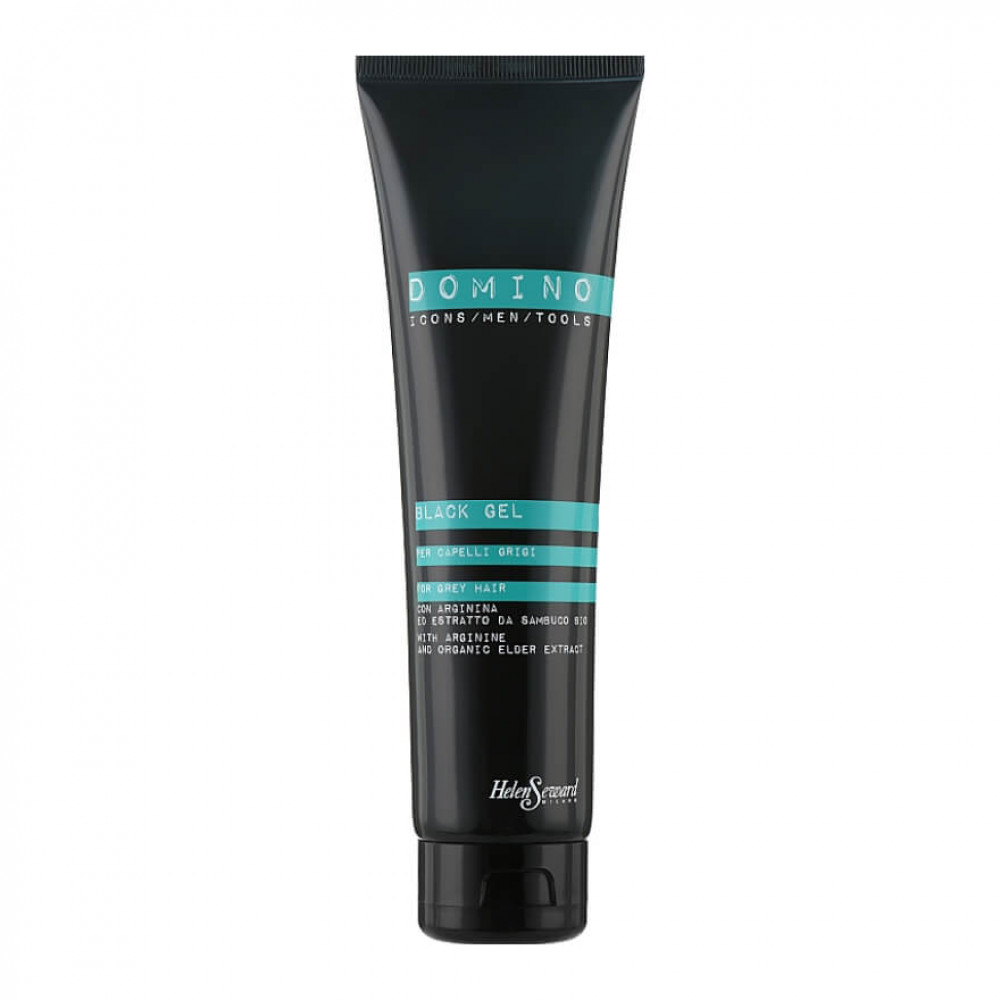 Helen Seward Чоловічий відтінковий гель для волосся DOMINO Black Gel, 150 ml