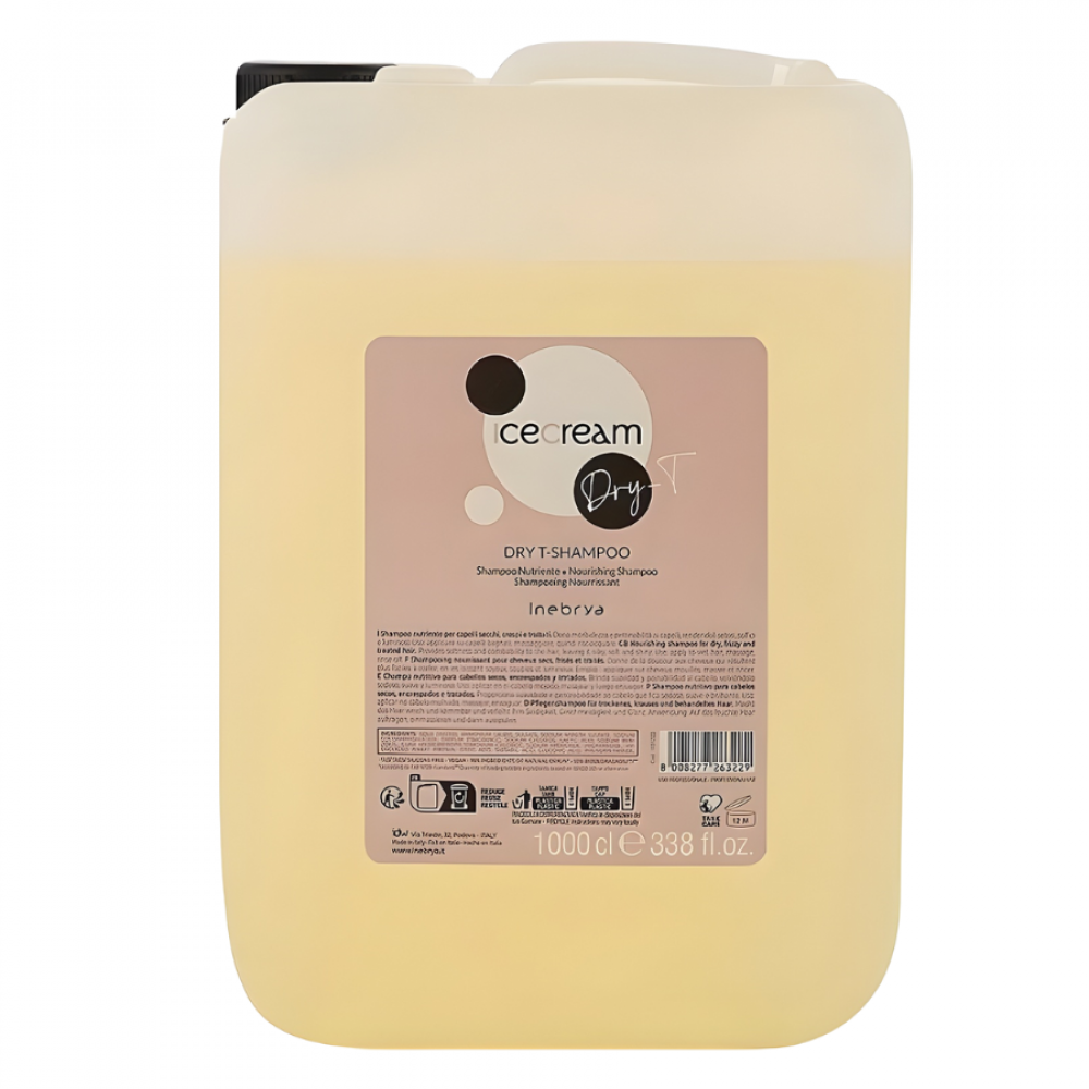 Inebrya Шампунь для сухих вьющихся и окрашенных волос Inebrya Shampoo Dry-T, 10 л
