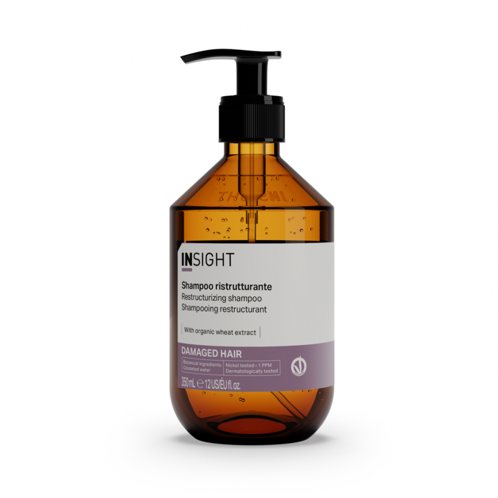 Insight Шампунь "Відновлювальний" для пошкодженого волосся Restructurizing Shampoo, 350 ml (скло)