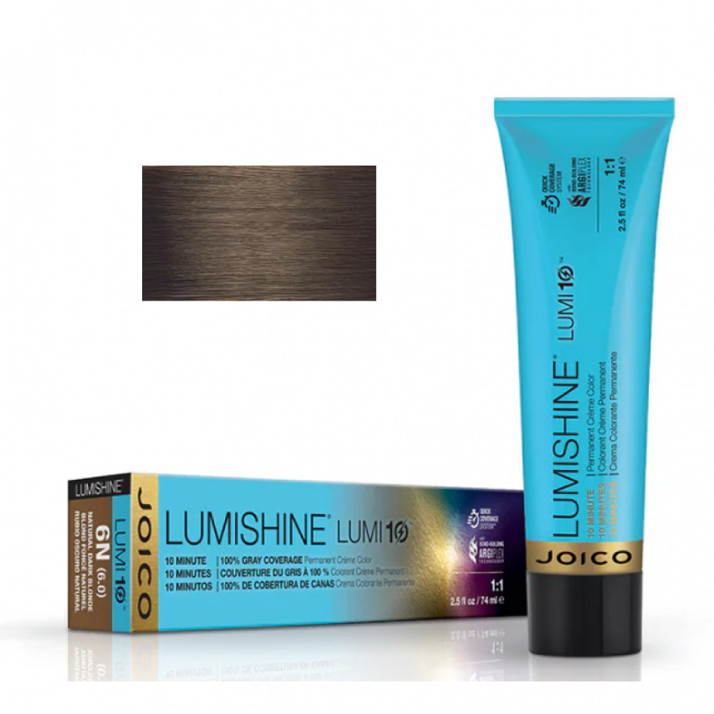 Joico LumiShine Lumi10 6NA (6.01) темний блонд натуральний попелястий, 74 ml