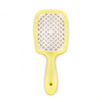 Гребiнець для волосся Janeke - Superbrush Yellow/White
