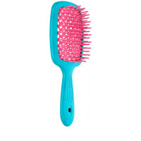 Расческа для волос Janeke - Superbrush The Original Italian (бирюзовый с розовым)