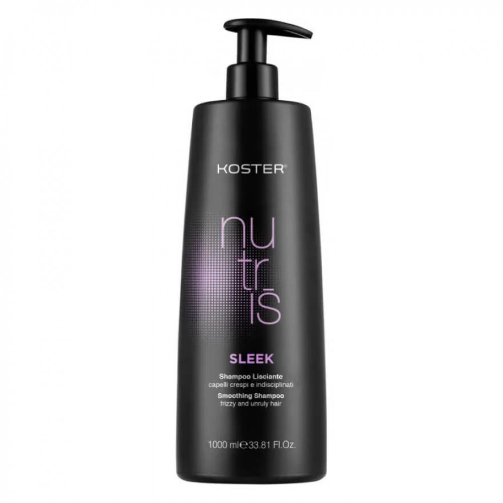 Koster Шампунь для разглаживания вьющихся и непослушных волос Nutris Sleek, 1000 ml