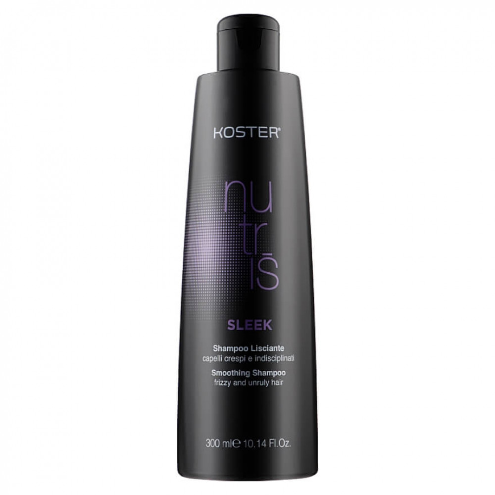 Koster Шампунь для розгладження в`юнкого та неслухняного волосся Nutris Sleek, 300 ml