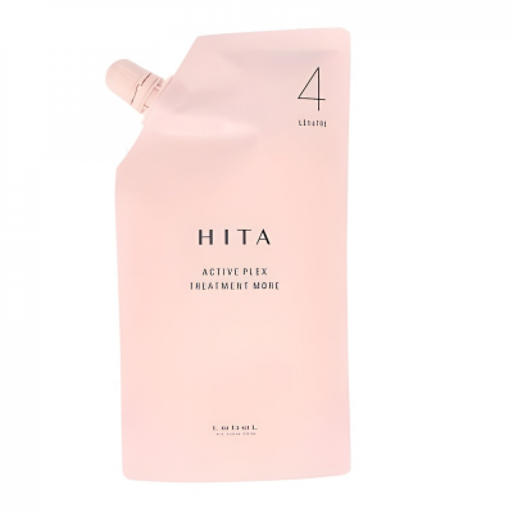 4-й компонент процедуры восстановления непослушных, вьющихся и пористых волос "LebeL HITA ACTIVE PLEX TREATMENT MORE 4 400 ml рефил"