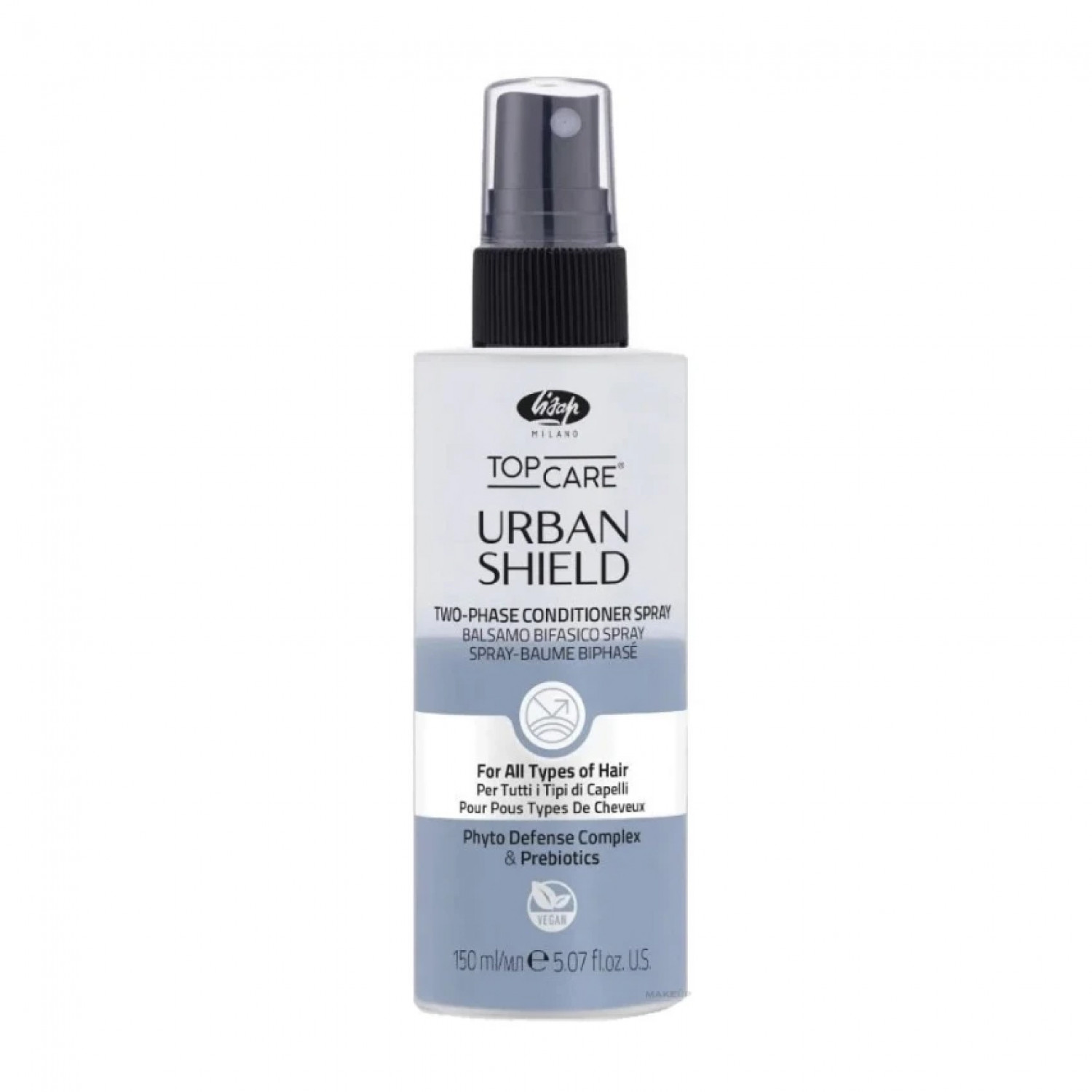 Lisap Urban Shield Anti-pollution bi-phase conditioner spray двухфазный спрей-кондиционер с пребиотиками, 150 ml НФ-00027443