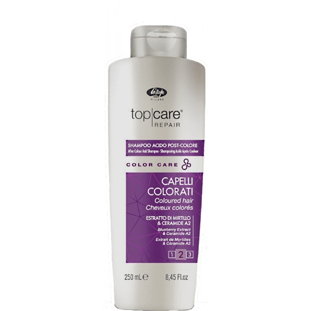 Lisap Технічний шампунь після фарбування із заниженим pH рівнем After Colour Acid Shampoo, 250 ml