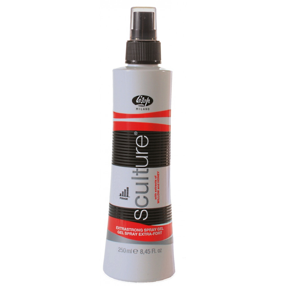 Lisap Гель-спрей екстра сильної фіксації Sculture Spray Gel Extrastrong, 250 ml