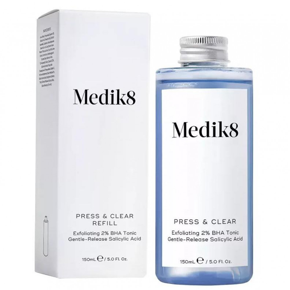 Medik8 Press and Clear Refill- замінний флакон тоніку з ВНА 150 ml