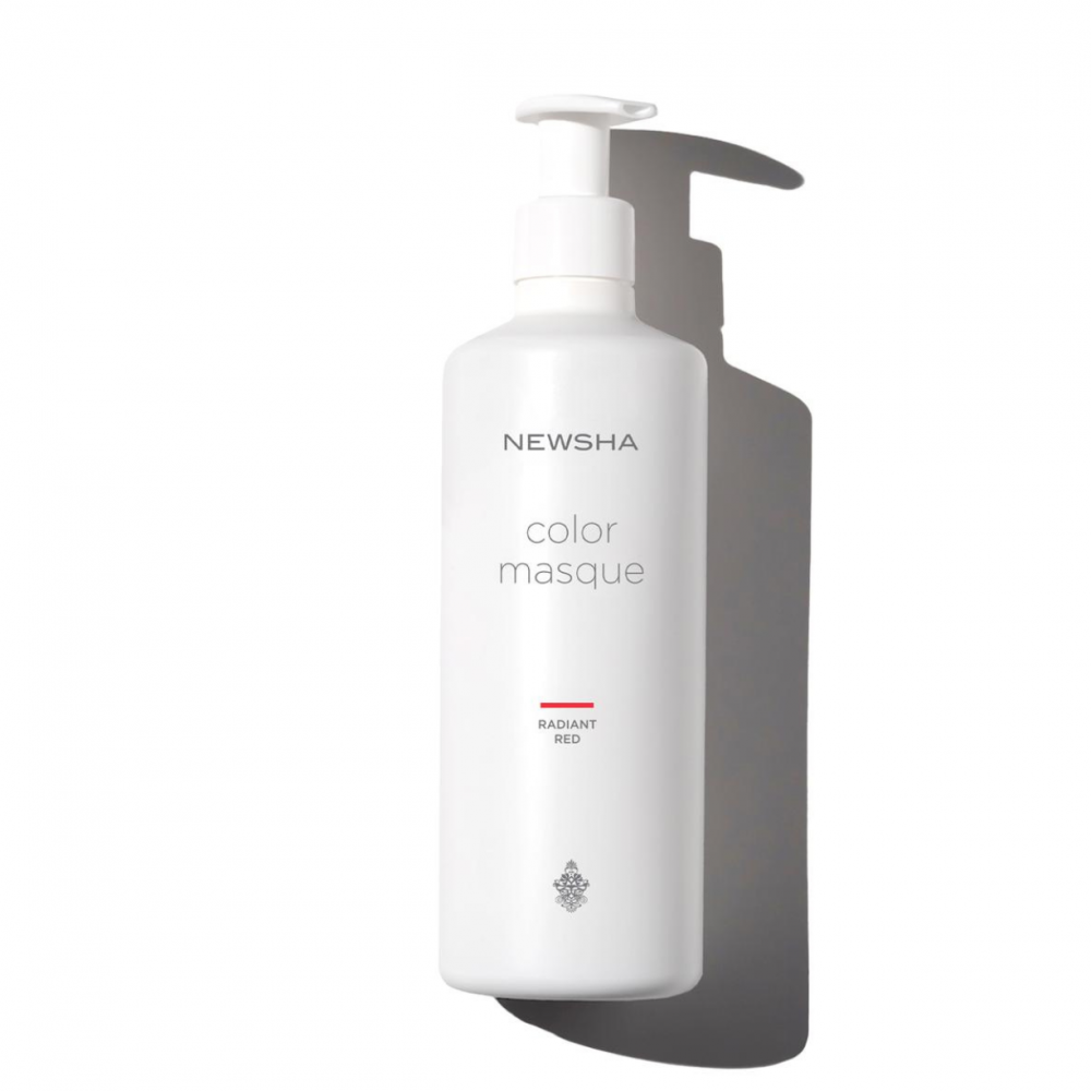 NEWSHA ЦВЕТНАЯ МАСКА Сверкающий красный. Color Masque Radiant Red, 500 ml