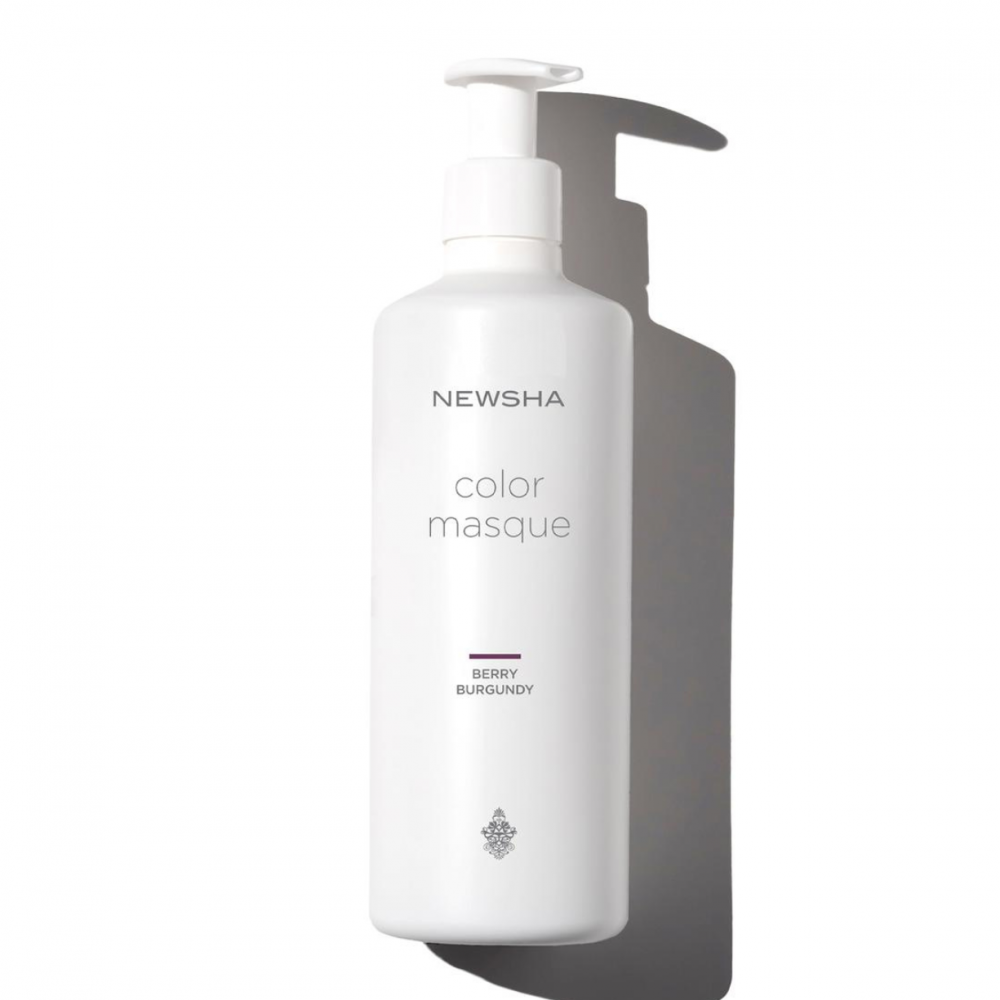 NEWSHA ЦВЕТНАЯ МАСКА Бургундские ягоды. Color Masque Berry Burgundy, 500 ml