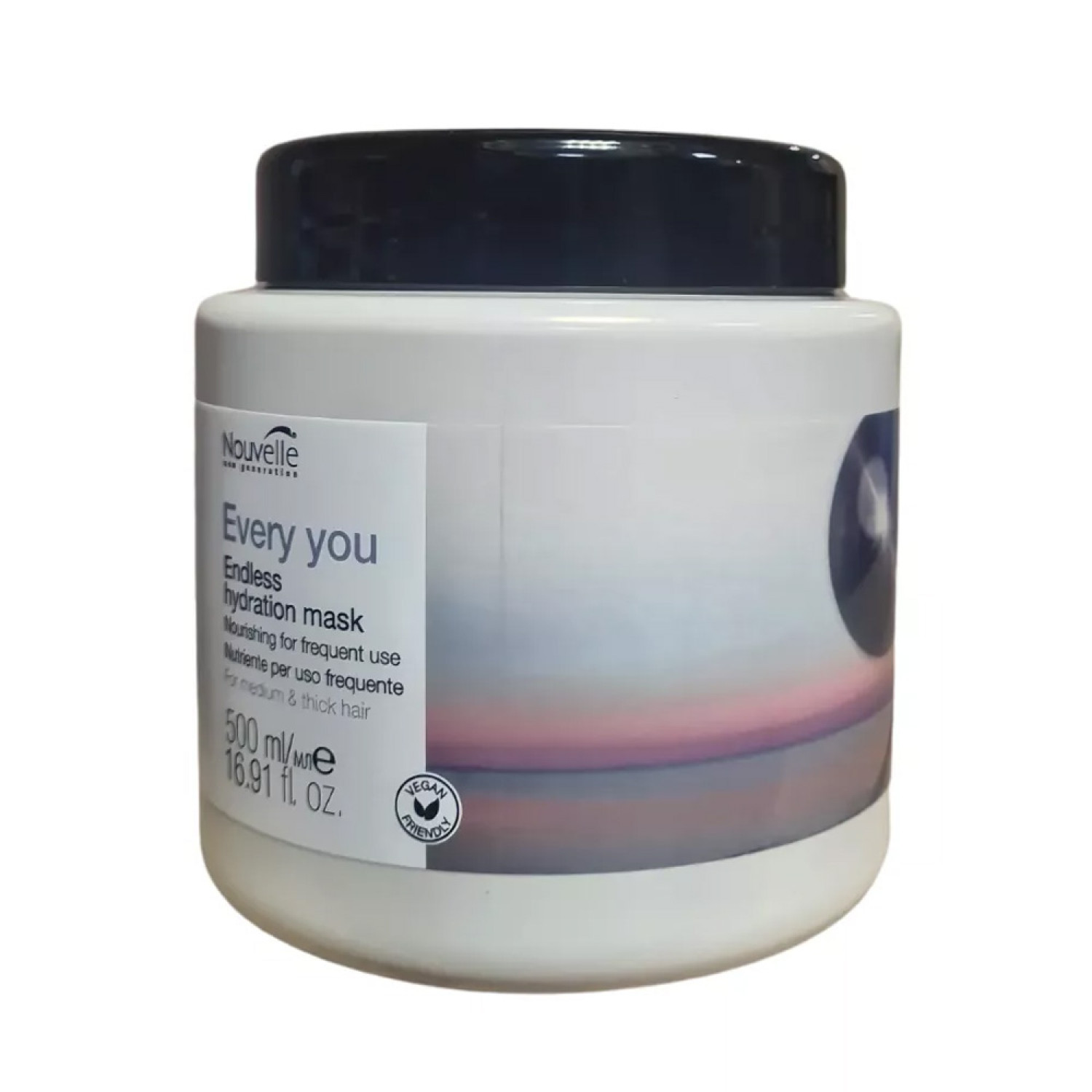 Nouvelle EVERY YOU ENDLESS HYDRATION MASK Увлажняющая маска для частого использования для нормальных и густых волос, 500 ml 5537