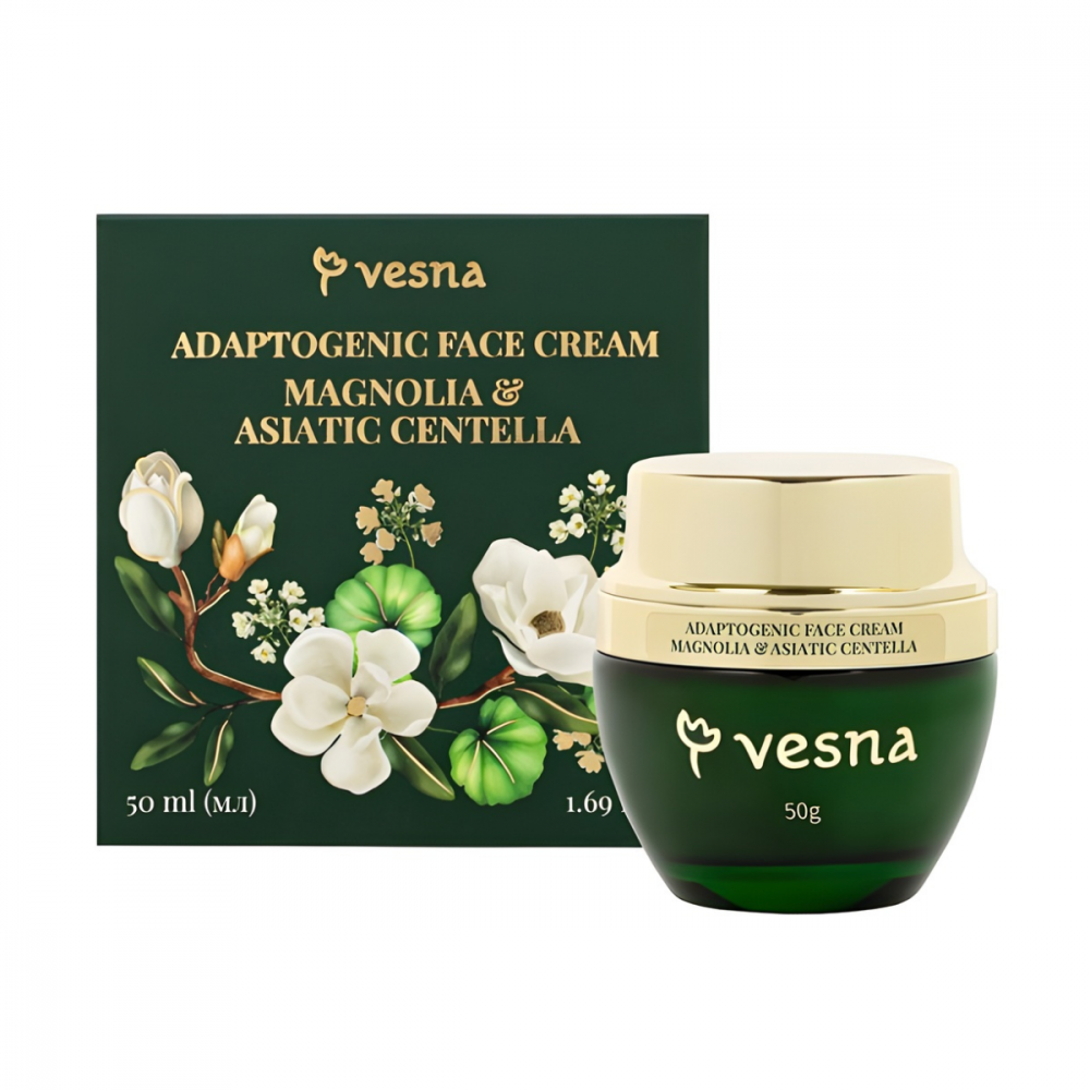 VESNA Крем для лица Магнолия и Центелла азиатская vesna premium, 50 ml