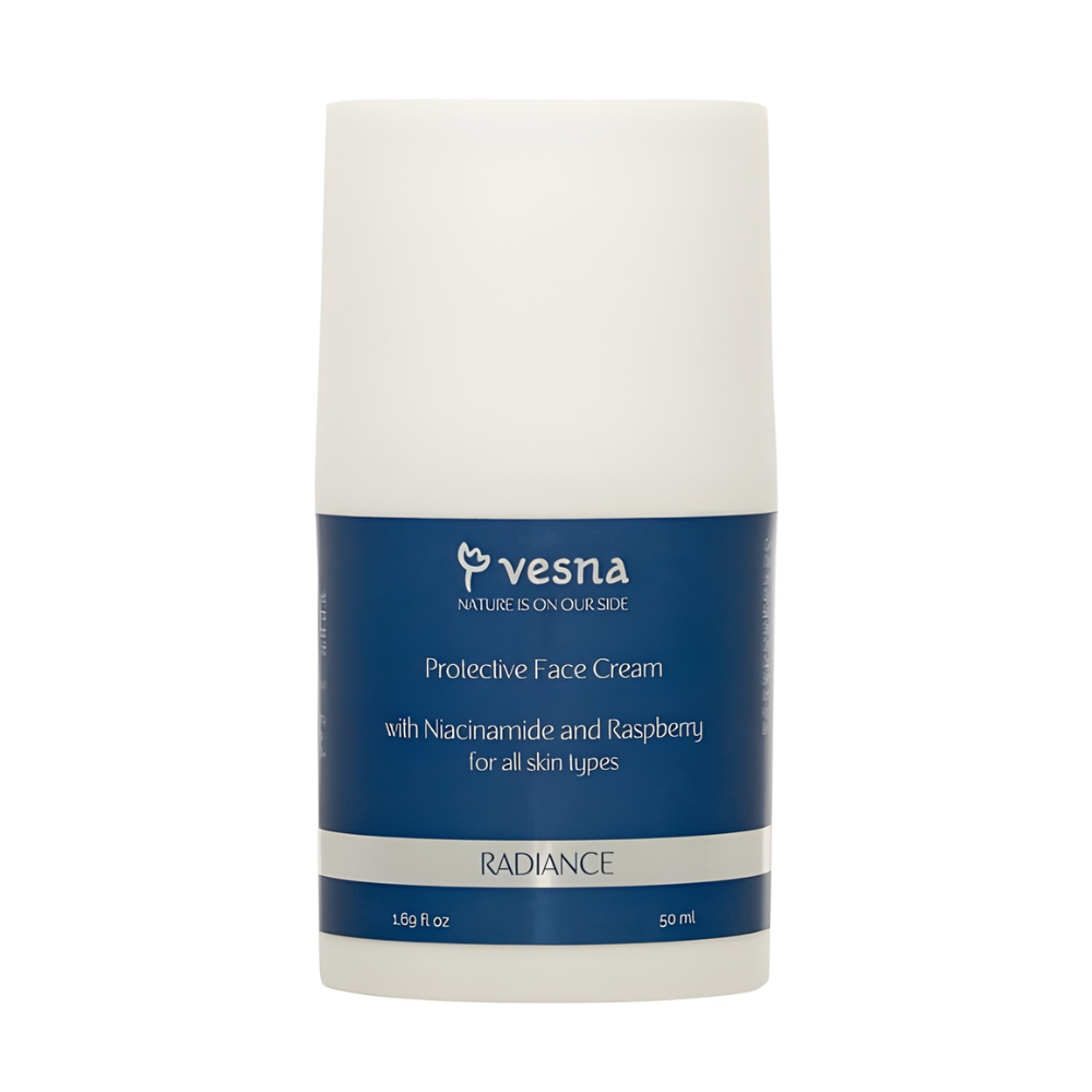 Vesna Обновленный защитный крем с малиной и ниацинамидом, 50 ml