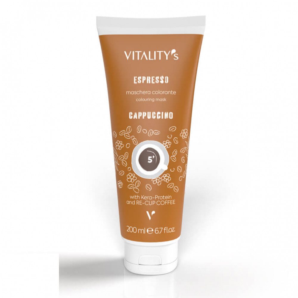 Vitality`s Espresso Cappuccino Tubo Бальзам відновлюючий з тонуючим ефектом Капучіно, 200 ml