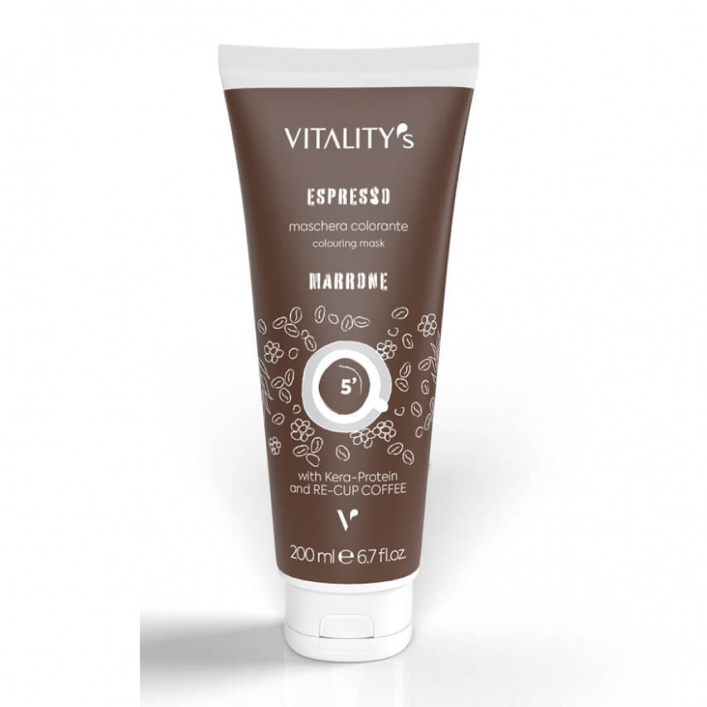 Vitality`s Espresso Marrone Tubo Бальзам відновлюючий з тонуючим ефектом Коричневий, 200 ml