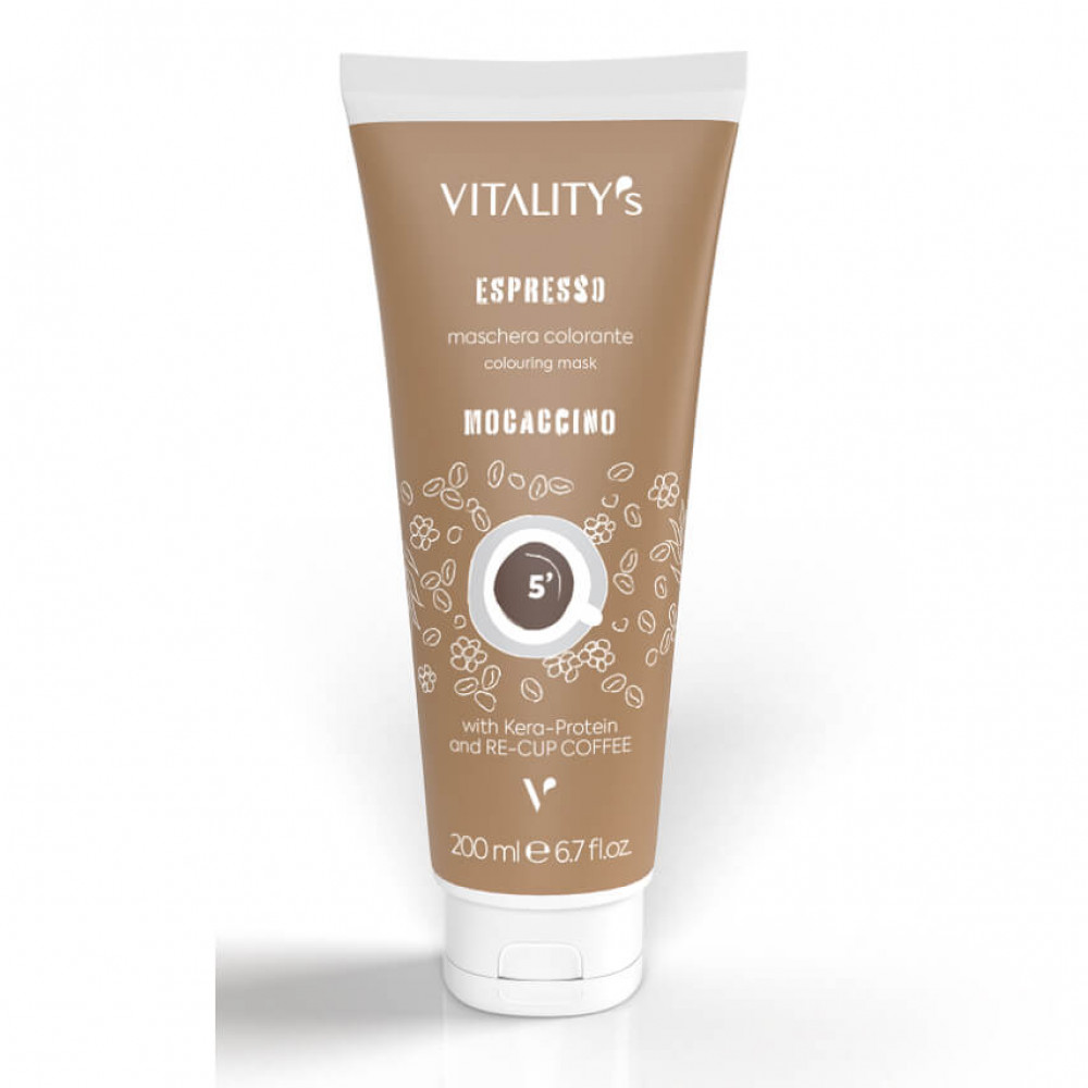 Vitality`s Espresso Mocaccino Tubo Бальзам відновлюючий з тонуючим ефектом Мокачіно, 200 ml