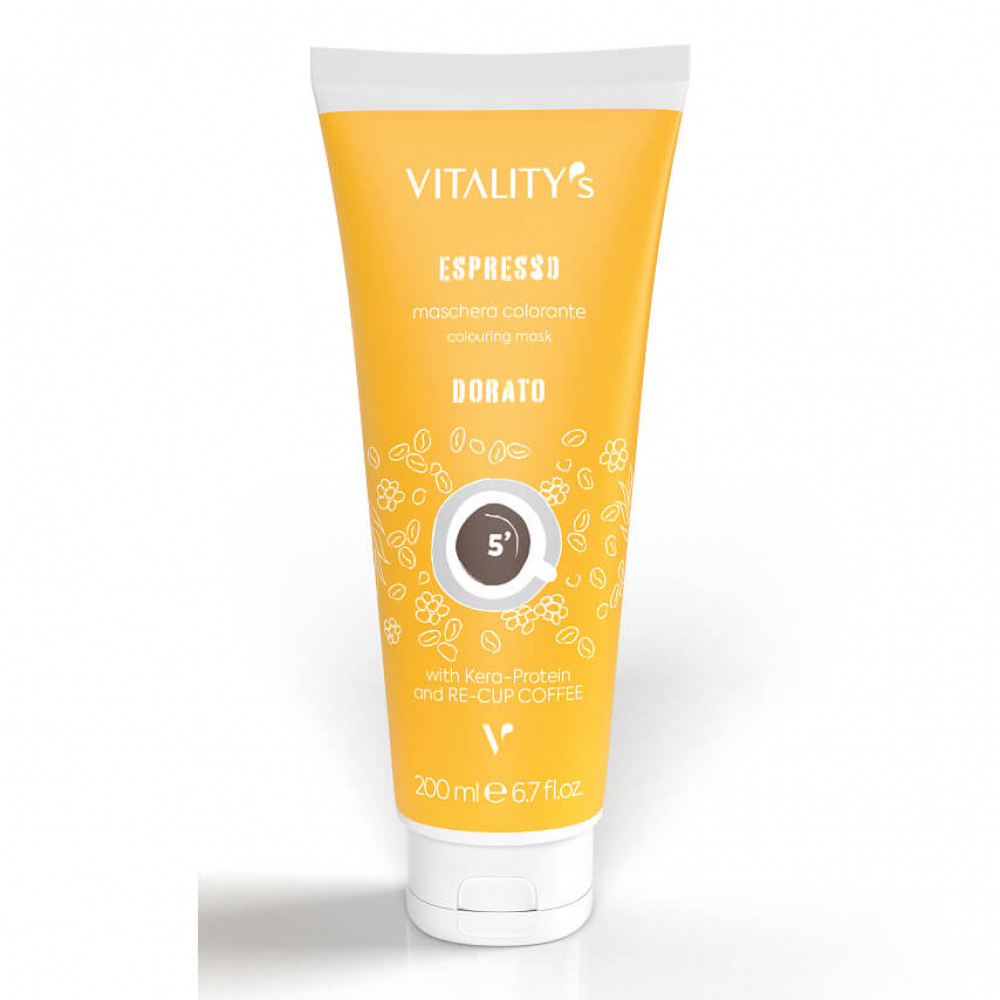 Vitality`s Espresso Dorato Tubo Бальзам відновлюючий з тонуючим ефектом Золотий, 200 ml