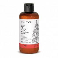 Vitality's Strengthening Shampoo Укрепляющий шампунь против выпадения волос с кофеином и экстрактом мяты, 250 ml