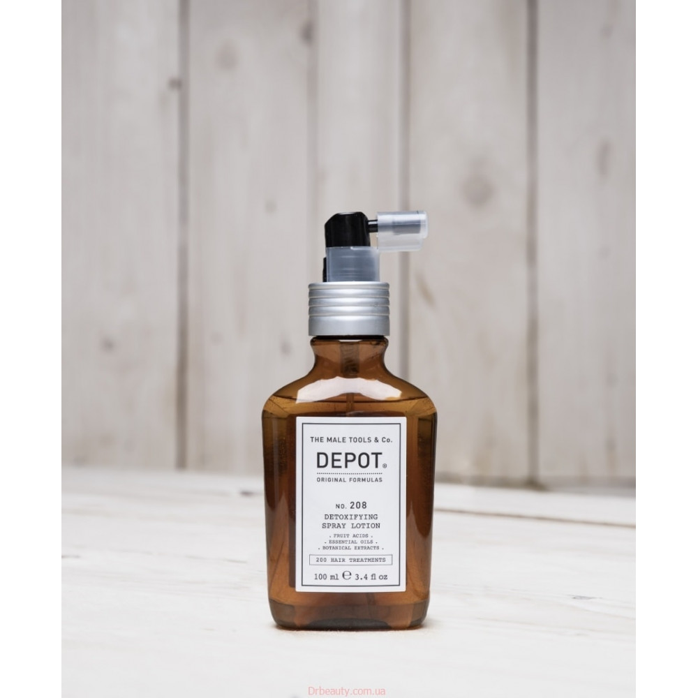  DEPOT 208 Спрей-лосьон детокс для кожи головы, 100 ml