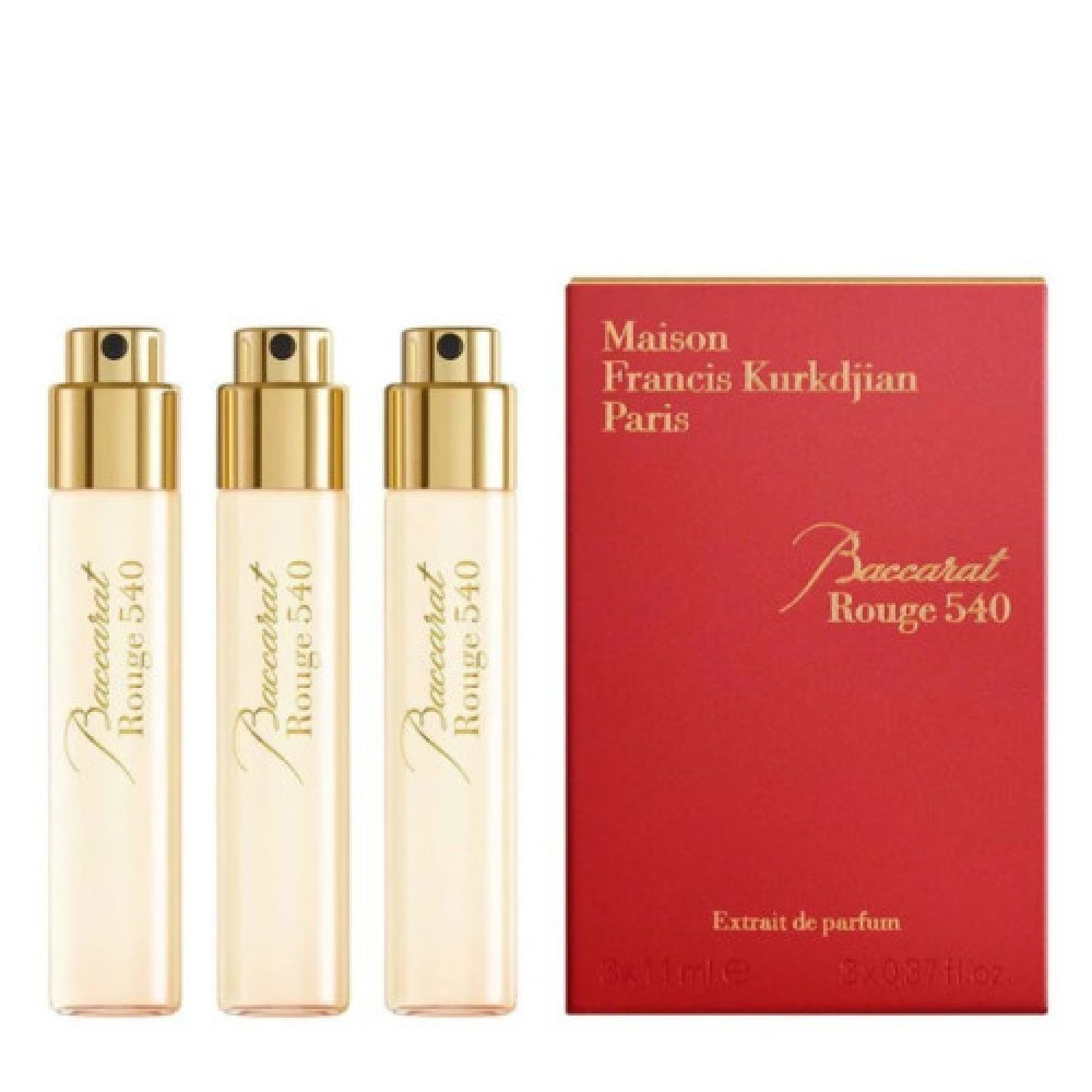 Набір Maison Francis Kurkdjian Baccarat Rouge 540 Extrait Travel Set для чоловіків та жінок - travel set (edp 3×11 ml)