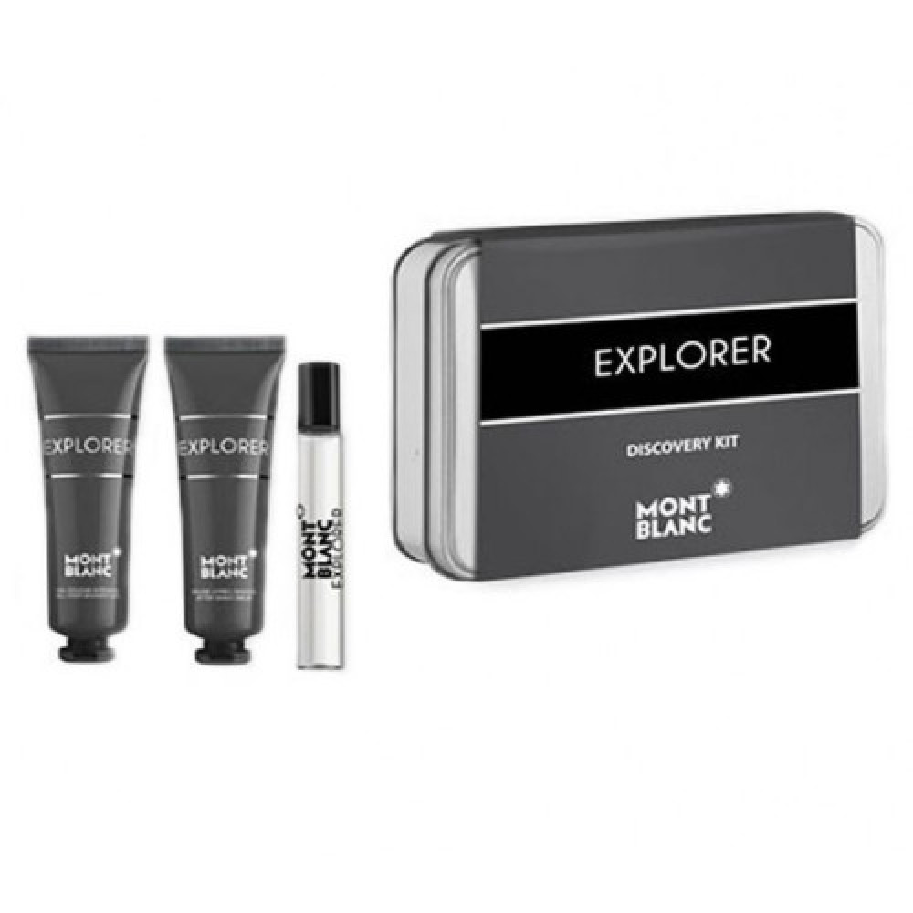 Набір Montblanc Explorer для чоловіків - mini set (edp 7.5 ml + s/g 30 ml + af/sh 30 ml)