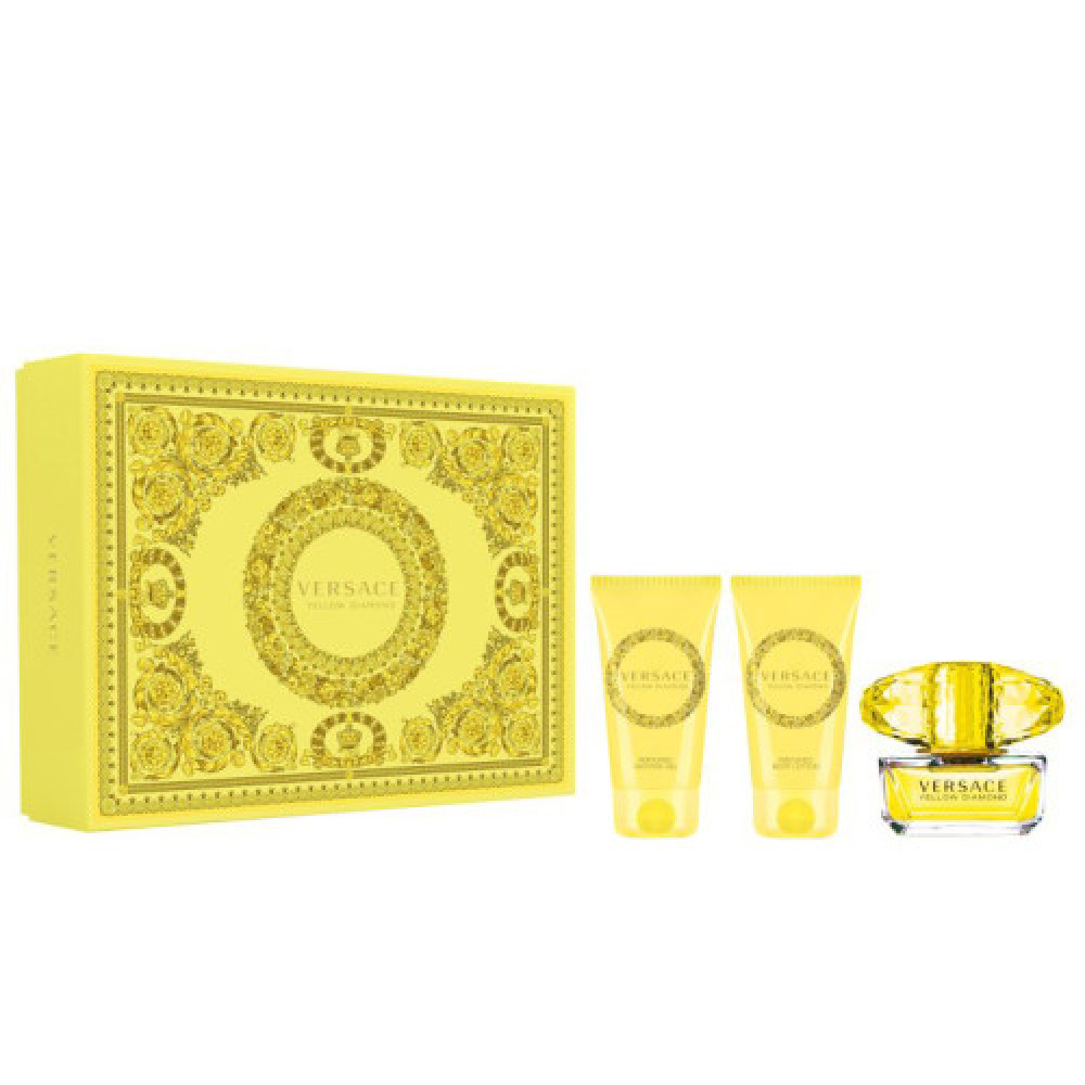 Набор Versace Yellow Diamond для женщин - set (edt 50 ml + b/l 50 ml + sh/gel 50 ml)