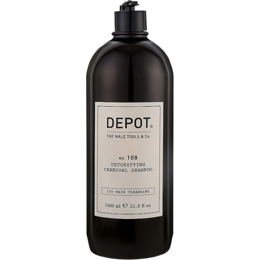 Depot 108 Шампунь для глубокой очистки с древесным углем, 1000 ml