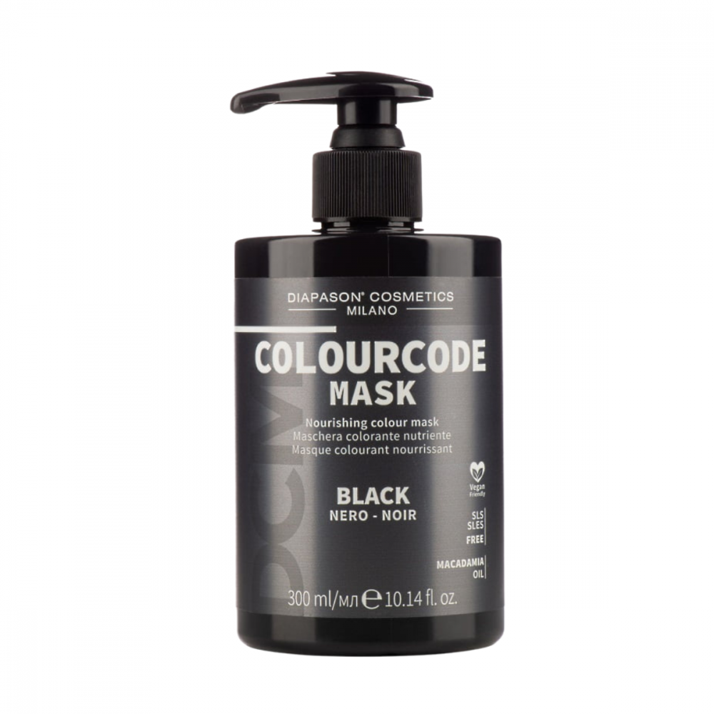 Тонирующая маска DCM Colourcode mask black, Тонирующая маска черная, 300 мл