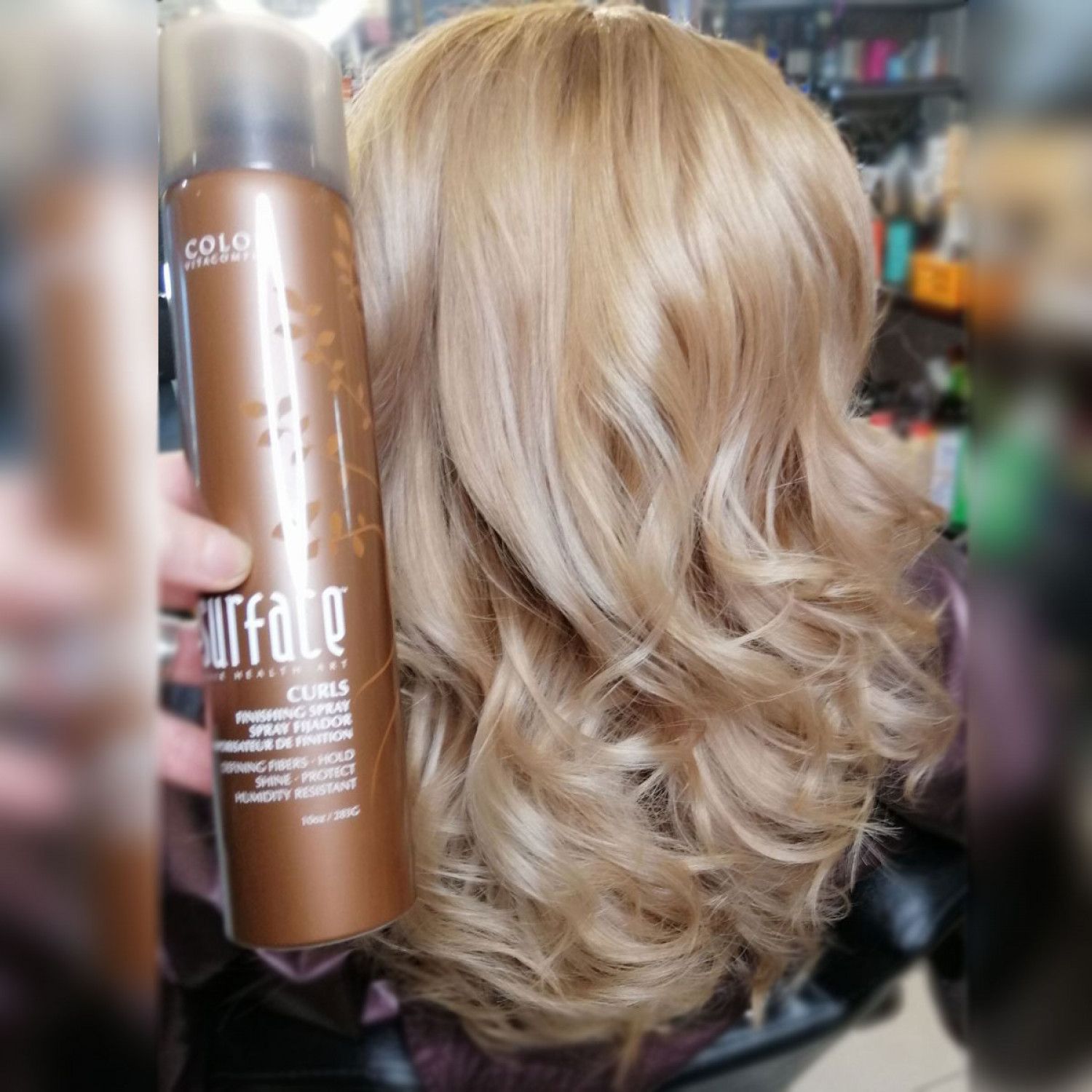 Surface Curly hairspray - Лак для кучерявого волосся 295 мл НФ-00019922