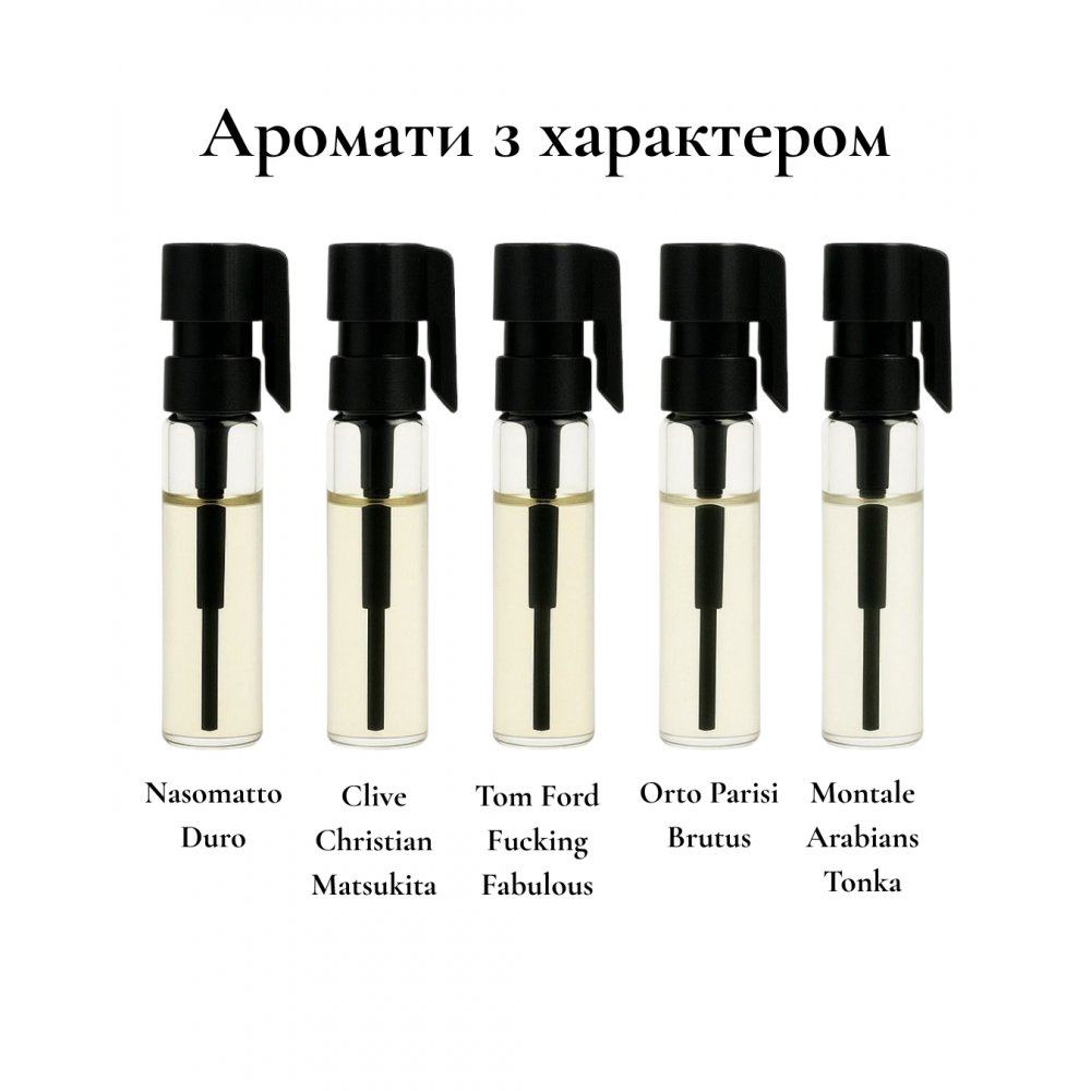 Парфумерний сет Аромати з характером , 5*1 ml