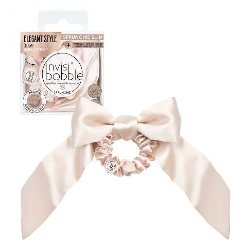 Резинка-браслет для волос invisibobble SPRUNCHIE SLIM Ballerina Bow