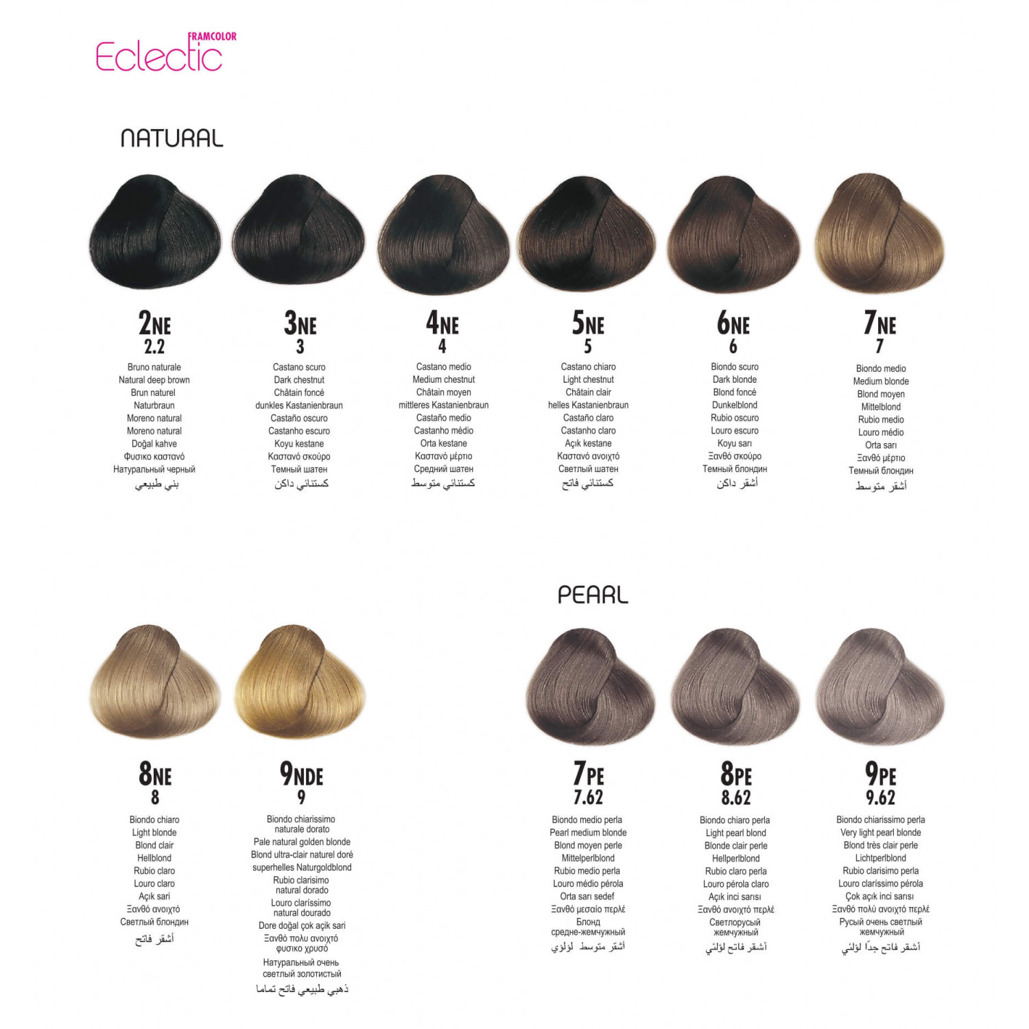 Framcolor Eclectic Напівперманентний барвник, 7/AE (7.44) Оранжевый, 60 ml НФ-00024756