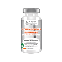 Biocyte 5 Enzymes Способствует пищеварению, поддерживает хорошее пищеварение и поддерживает здоровье желудка, 60 капсул