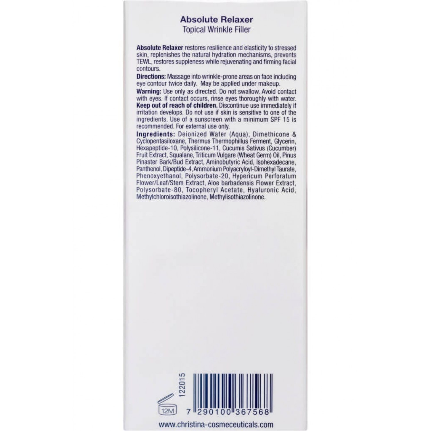 Christina Сыворотка для разглаживания морщин «Абсолют» Unstress Absolute Relaxer, 30 ml НФ-00020964