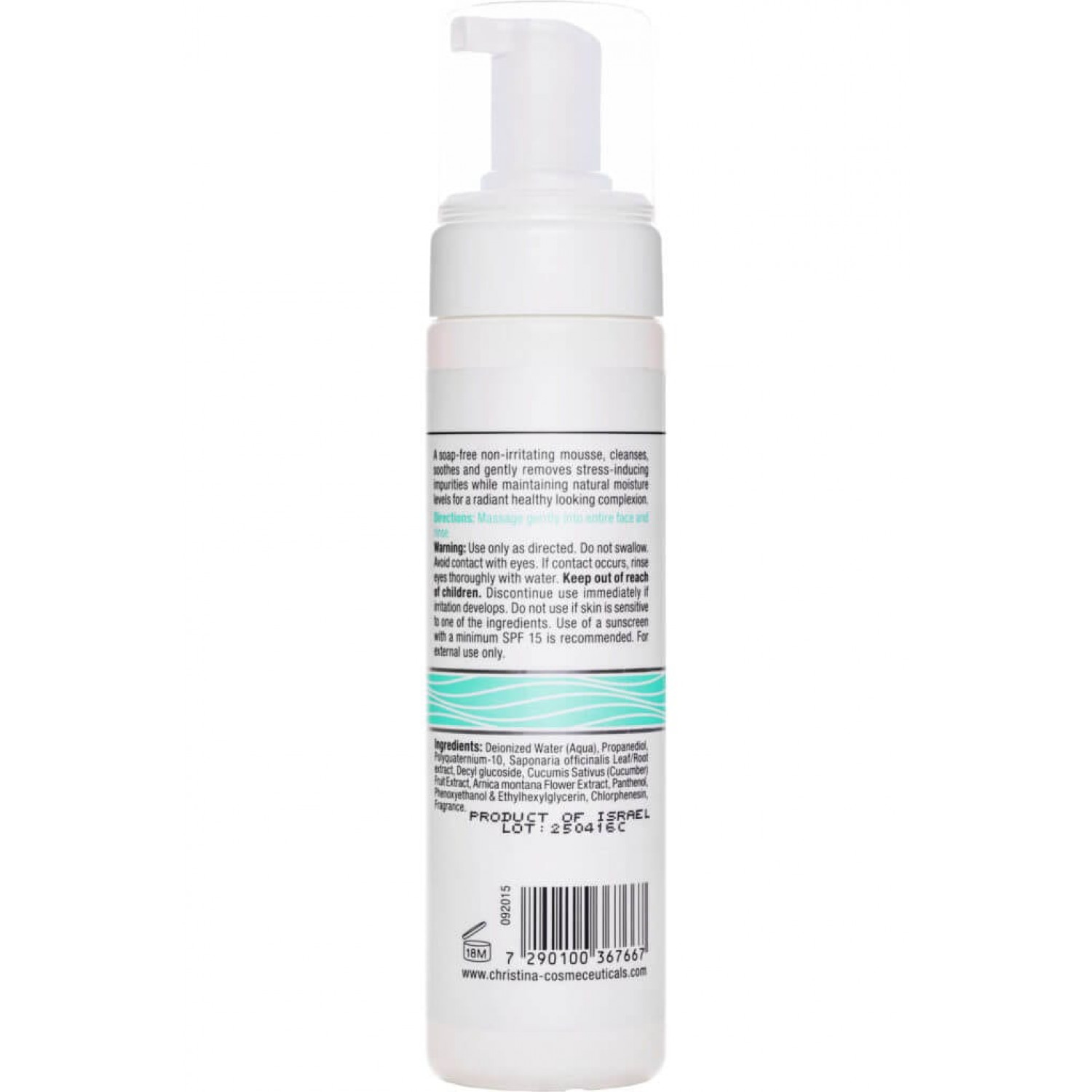 Christina Очищающий мусс Unstress Comfort Cleansing Mousse, 200 ml НФ-00020962