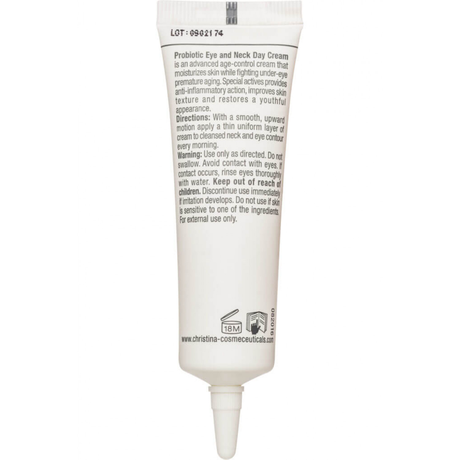 Christina Дневной крем для глаз и шеи Unstress Probiotic Eye & Neck Day Cream SPF 8, 30 ml НФ-00020970