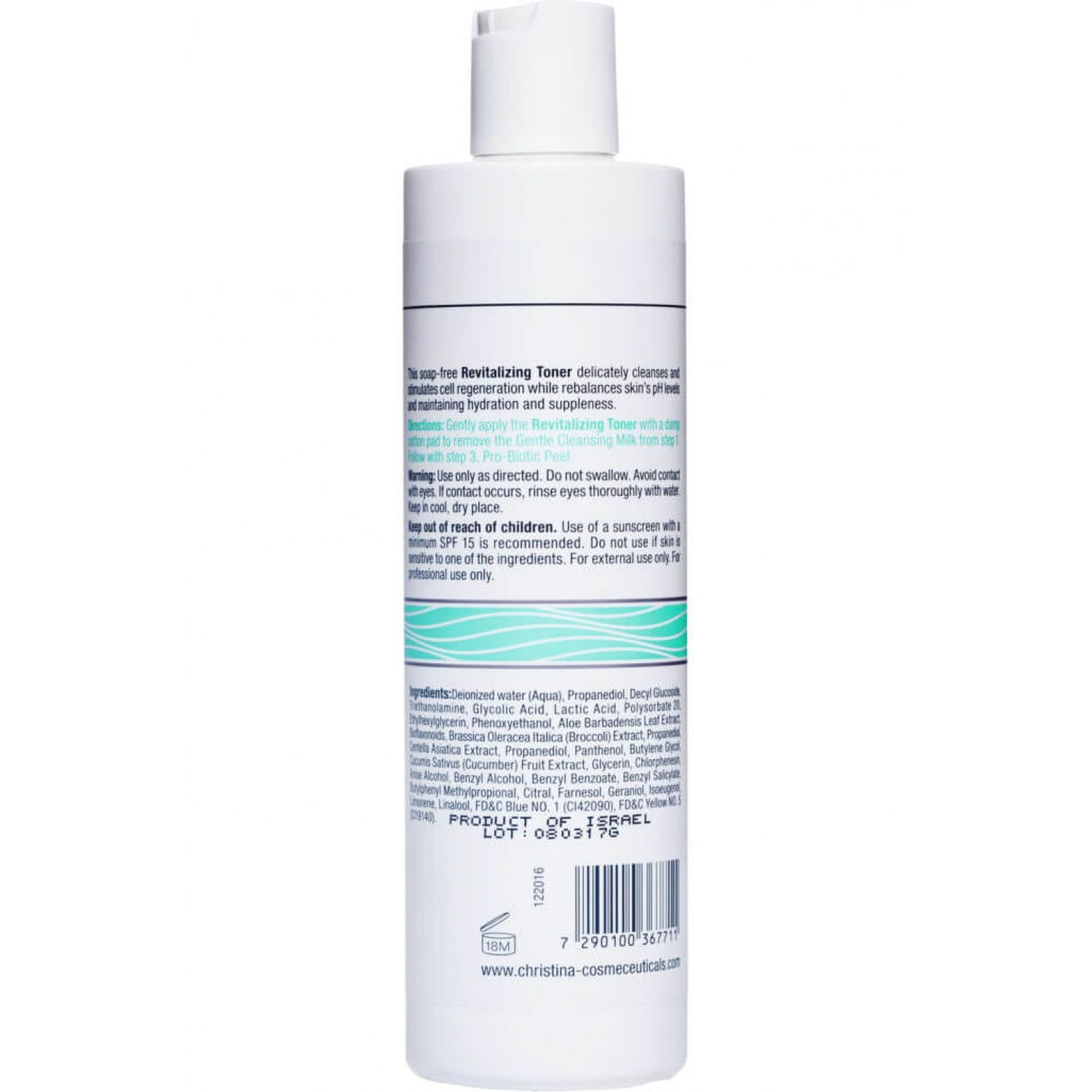 Christina Восстанавливающий тоник Unstress Revitalizing Toner, 300 ml НФ-00020954