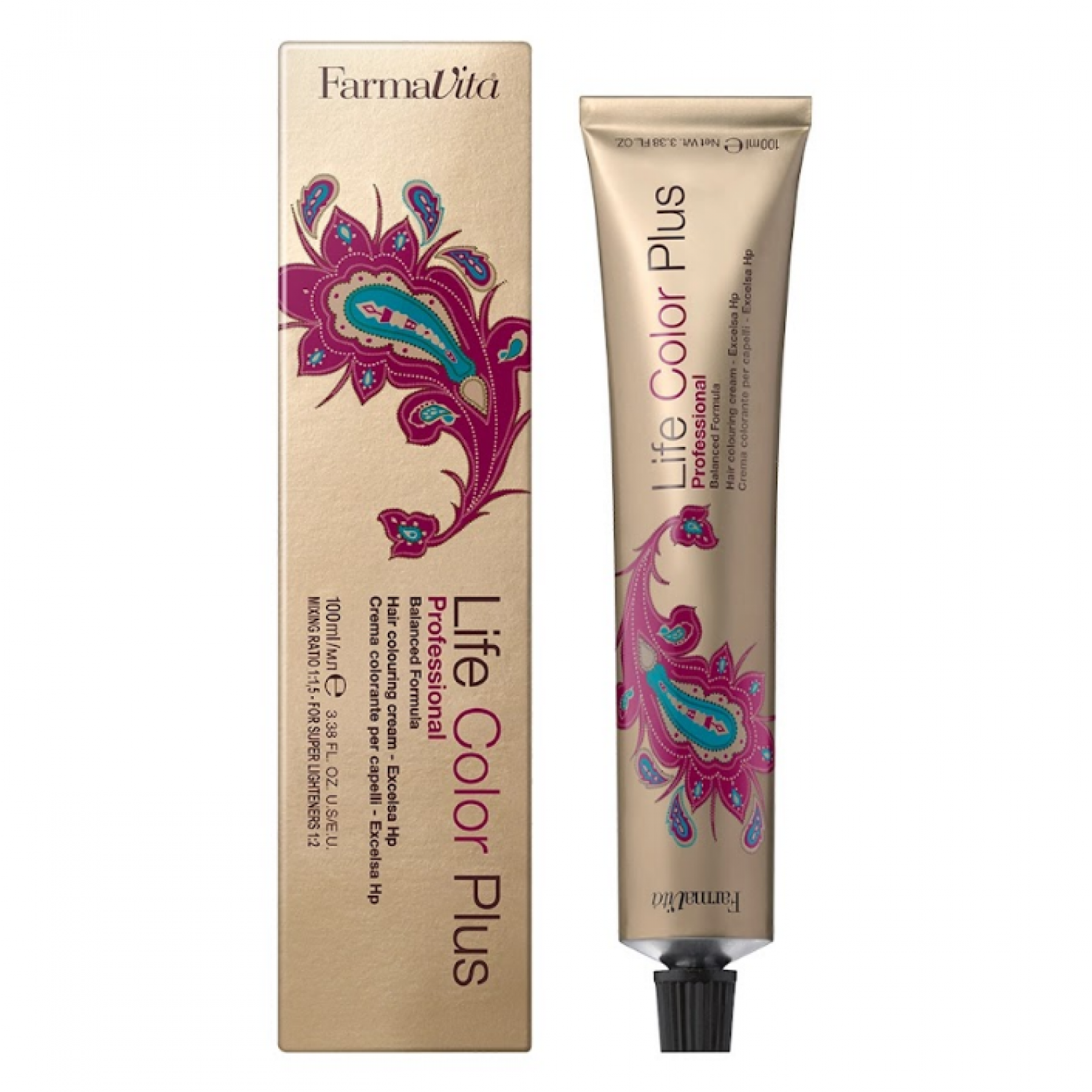 FarmaVita Life Color Plus краска для волос с экстрактом Бразильского ореха 5.00 насыщенный светло-каштановый 100 мл 8022033007117