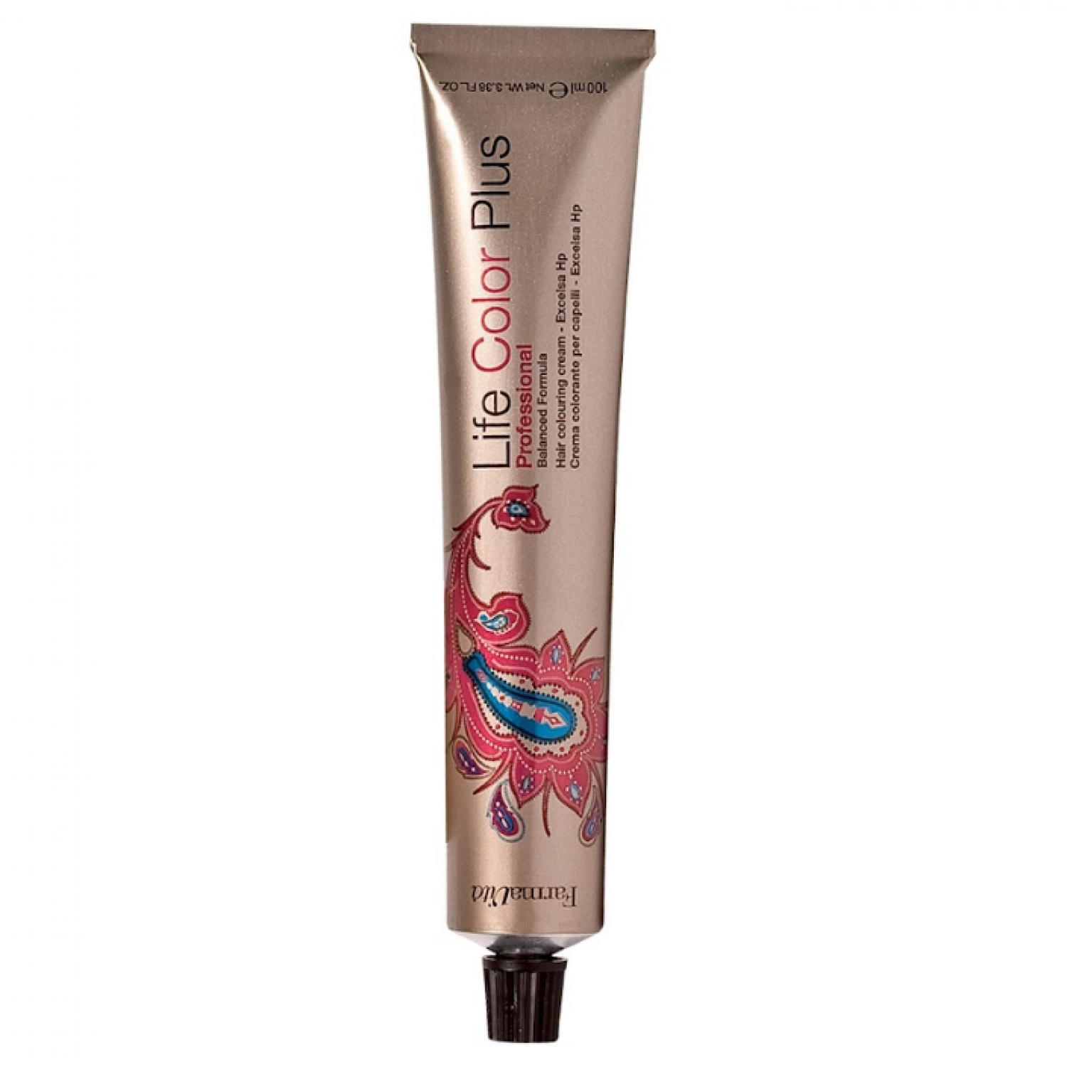 FarmaVita Life Color Plus краска для волос с экстрактом Бразильского ореха 4.35 каштановый шоколадный 100 мл 8022033007490