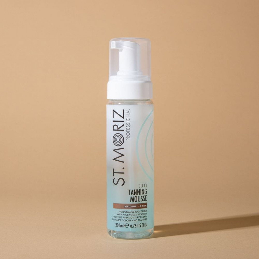 Автобронзат-мус St.Moriz Pro, Clear Mousse Medium-Dark, 200 мл