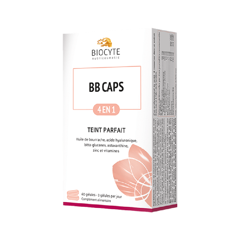 Biocyte Bb Caps Добавка дієтична у капсулах, призначена для людей, які шукають ідеальний колір обличчя, 60 капсул